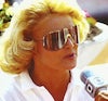 Alain Cinquini (1941 - 2021) (phot) - Barbara Sinatra. Twelve Color Slides. Pro Celebrity Tennis Tournament 1987