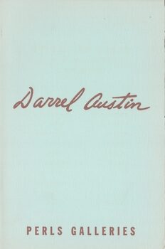 Darrel Austin: Pastel Paintings. January 2 - February 2, 1957 | Darrel ...