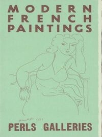 Item #68-2412 The Perls Galleries Collection of Modern French Paintings, Catalogue No. 9: March 9...