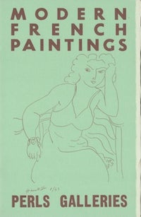 Item #68-2412 The Perls Galleries Collection of Modern French Paintings, Catalogue No. 9: March 9...