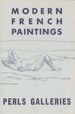 Item #68-2416 Catalogue of The Perls Galleries Collection of Modern French Paintings: January 29...