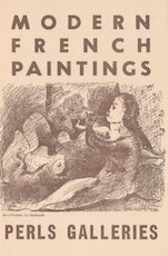 Item #68-2417 Catalogue II of The Perls Galleries Collection of Modern French Paintings: April 1...