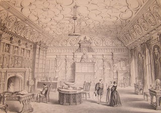 Item #68-2468 Interior Of Library Combermere Abbey, The Seat of The Right Honorable Viscount...