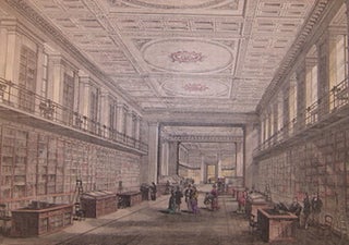 Item #68-2473 The King's Library, British Museum, in 1880. After F. Watkins, Swain, illustr.,...
