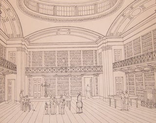 Item #68-2478 Public Library Plymouth -- Interior. John Foulston, J. Grieve, arch., print