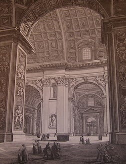 Item #68-2479 Nave Grande Di S. Petro In Vaticano. 1987 Reprint. Inc Ridgefield, Rossini, Arch.