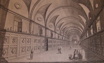Item #68-2481 The New Gallery of the Vatican Library at Rome. Carington Bowles, After Giuseppe Vasi, 1724 - 1793, engrav.