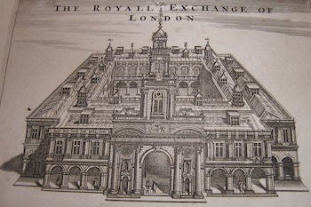 Item #68-2496 The Royall Exchange Of London. 17th Century British Etcher.