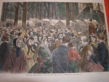 Item #68-2517 Methodist Camp-Meeting At Sing Sing, New York. August 29, 1868. Theodore R. Davis, artist, Harper's Weekly.