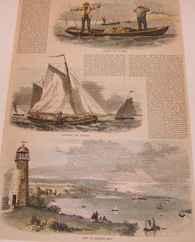 Item #68-2526 View Of Prince's Bay. (Staten Island). Ballou's Pictorial Drawing-Room Companion
