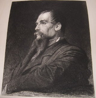 Item #68-2529 Portrait of Captain Burton, from "The Portfolio" Frederic Leighton, After, Leopold...