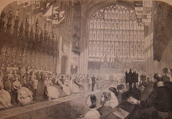 Item #68-2564 Marriage Of The Prince Of Wales In Saint George's Chapel, Windsor, on 10th March, 1863. Harper's Weekly, April 11, 1863. Harper's Weekly.