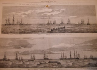 Item #68-2580 The Baltic Fleet At Anchor Off Tolboukin Beacon--Cronstadt And The Russian Fleet...