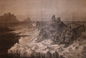 Item #68-2611 Afloat On The Ice--Captain Tyson And His Companions Adrift In The Arctic Regions. Harper's Weekly, May 31, 1873. Harper's Weekly.