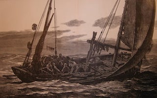 Item #68-2614 Sunday Evening At Sea--At Prayer In A Fishing Boat. Harper's Weekly, October 10,...