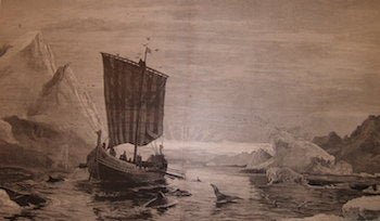 Item #68-2624 The Discover Of Greenland. Harper's Weekly, September 25, 1875. Harper's Weekly.