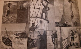 Item #68-2636 A Visit To A Light-House. Harper's Weekly, January 15, 1876. Harper's Weekly, after...