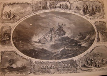Item #68-2638 A Story Of The Sea, Incidents In The Life Of A Sailor. Harper's Weekly, March 12, 1864. Harper's Weekly.