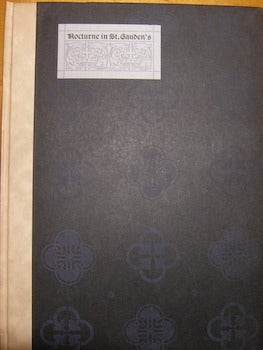 Item #68-2689 Nocturne In St. Gauden's. One of 700. Windsor Press. James Sydney Johnson,...