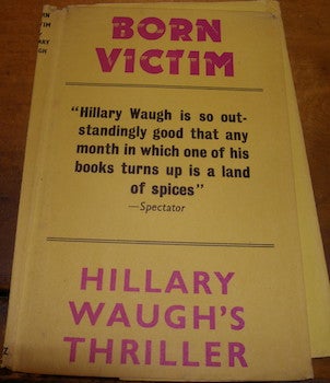 Item #68-2763 Dust Jacket for Born Victim. Hillary Waugh