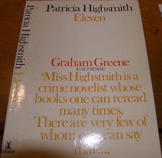 Item #68-2775 Dust Jacket for Eleven. Patricia Highsmith, Graham Greene, fwd