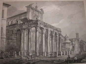 Item #68-2821 Veduta del Tempio di Antonino e Faustina in Campo Vaccino. Italian Giovanni Battista Piranesi, 1720–1778.