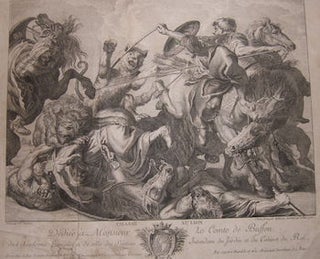 Item #68-2831 Chasse Au Lion. Peter Paul Rubens, Georges Malbeste, Jacques Philippe Le Bas,...