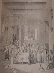 Item #68-2840 Interieur Dun Comite Revolutionnaire (Paris 1793). Meeting Of The Committee Of...