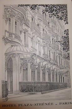Item #68-2868 Hotel Plaza-Athenee, Paris. Paris Hotel Plaza-Athenee
