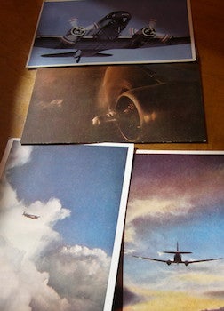Item #68-2872 Four Vintage United Airlines Post Cards. United Airlines, E. D. McGlone, phot