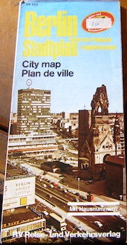 Item #68-2880 Berlin Stadtplan. City Map. Plan De Ville. RV Relse-und Verkehrsverlag. RV 252. RV...