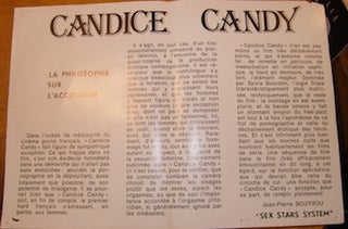 Item #68-2909 Candice Candy. Promotional Poster. Jean-Pierre Bouyxou