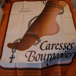Item #68-2910 Caresses Bourgeoises. Promotional Poster. Epirando Visconti, Leo Kouper, dir., art