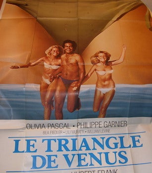 Item #68-2913 Le Triangle De Venus. Promotional Poster. Hubert Frank, Jean-Jacques Duval,...