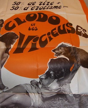 Item #68-2916 Clodo Et Les Vicieuses. Promotional Poster. Eastman Color, Georges Clair, dir