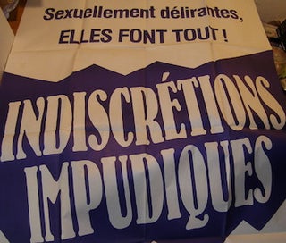 Item #68-2917 Indiscretions Impudiques. Promotional Poster. Alpha France