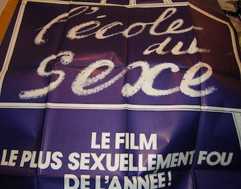 Item #68-2932 L'Ecole Du Sexe. Promotional Poster. Alpha France.