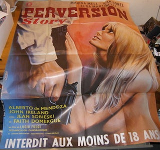 Item #68-2934 Perversion Story. Promotional Poster. Alpha France, Lucio Fulci, dir