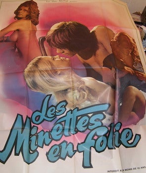 Item #68-2956 Les Minettes En Folie. Promotional Poster. Les Films Marbeuf, Ilya Van Anutroff, dir