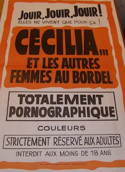 Item #68-2978 Cecilia Et Les Autres Femmes Au Bordel. Promotional Poster. Coleurs