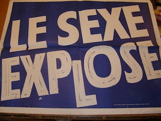 Item #68-2980 Le Sexe Explose. Promotional Poster. Empire Distribution, Coleurs