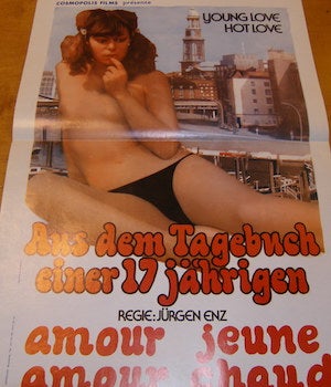 Item #68-2983 Young Love Hot Love. Promotional Poster. Cosmopolitan Films, Jurgen Enz, dir