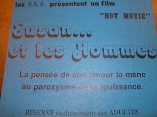 Item #68-2994 "Hot Movie" Susan...et les Hommes. Promotional Poster. 20th Century French Erotic...
