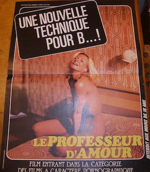 Item #68-3008 Le Professeur D'Amour. Promotional Poster. Ste. Cinevog Production, Jean-Marie...