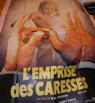 Item #68-3038 L'Emprise Des Caresses. Promotional Poster. Universel Exportation, Mac Ahlberg,...