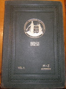 Item #68-3067 Lloyd's Register Of Shipping. United In 1949 With The British Corporation Register....