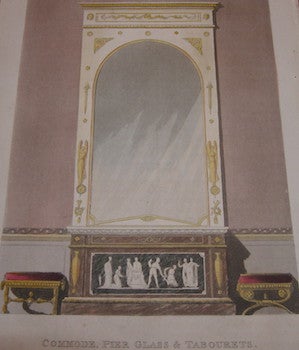 Ackermann, Rudolph (1764 - 1834) - Commode, Pier Glass & Tabourets