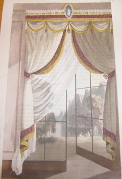 Item #68-3090 Drawing Room Window Curtain. Rudolph Ackermann, 1764 - 1834
