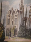 Item #68-3096 Burford Priory. Seat Of W. J. Lenthall. Rudolph Ackermann
