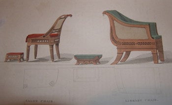 Ackermann, Rudolph (1764 - 1834) - Salon Chair. Library Chair